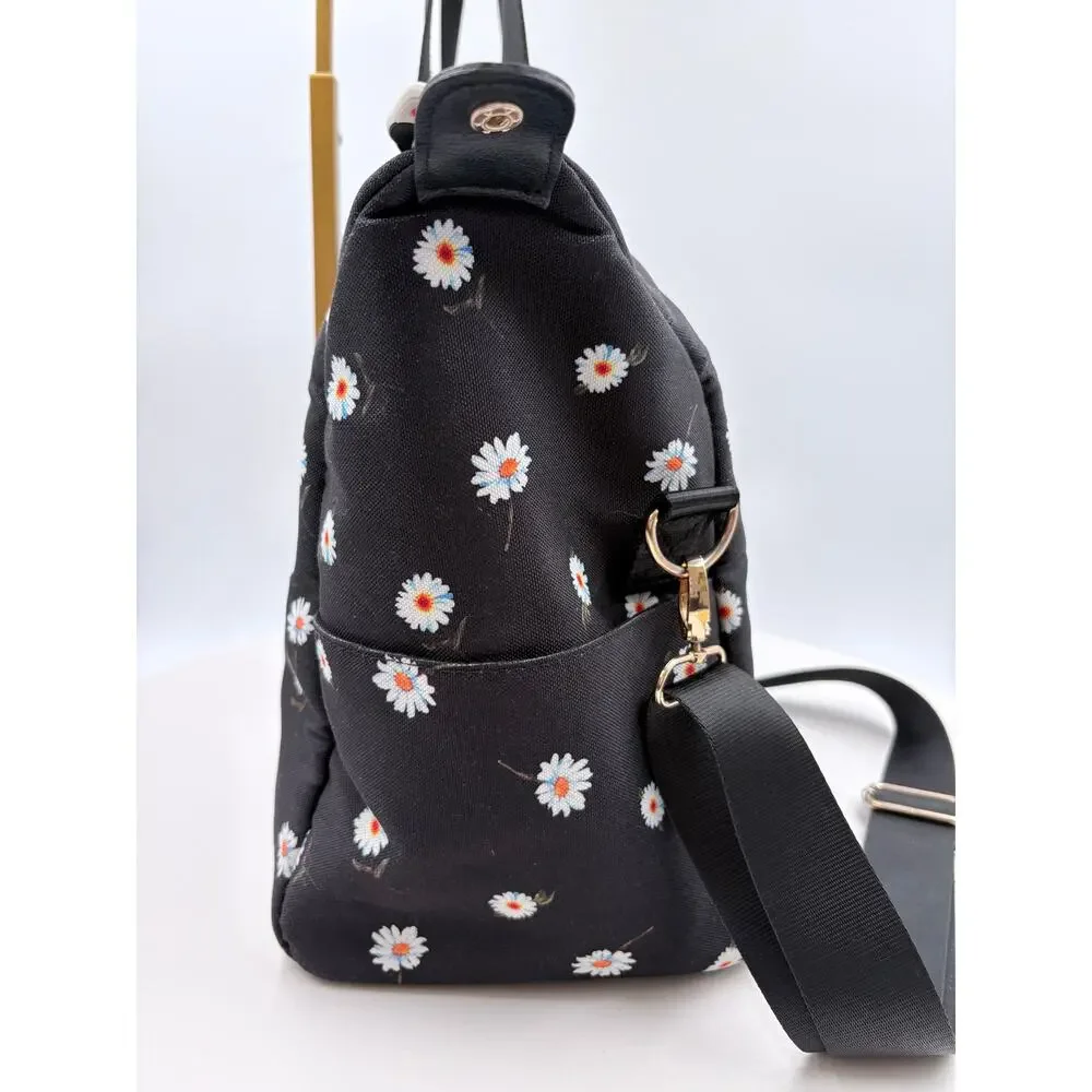 Alice + Olivia Tote black with daisy's